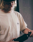 Organic Logo T-Shirt- Bone