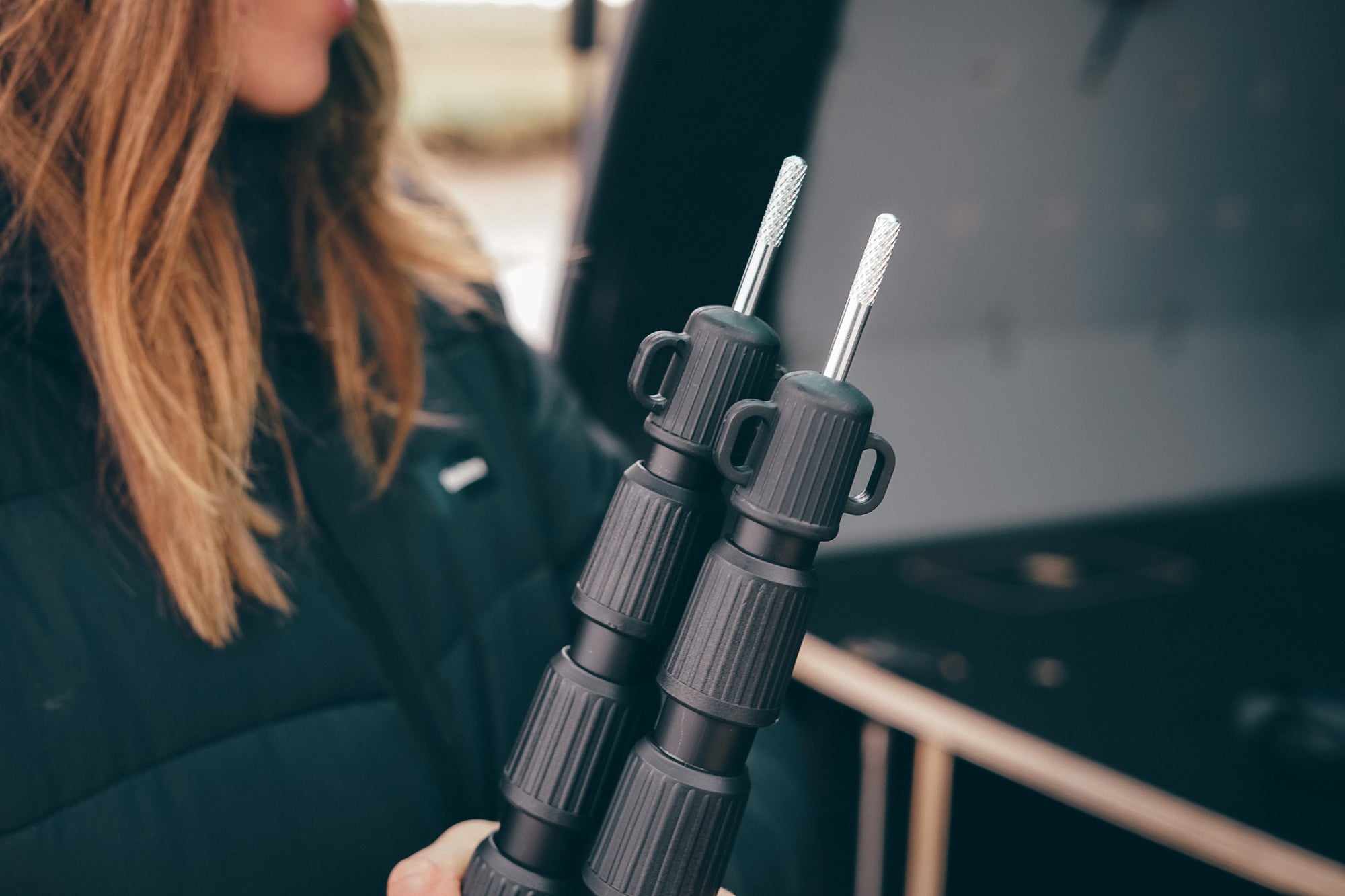 Black Aluminium Extension Awning Pole