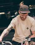 Organic Logo T-Shirt- Bone