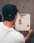 Organic Logo T-Shirt- Bone