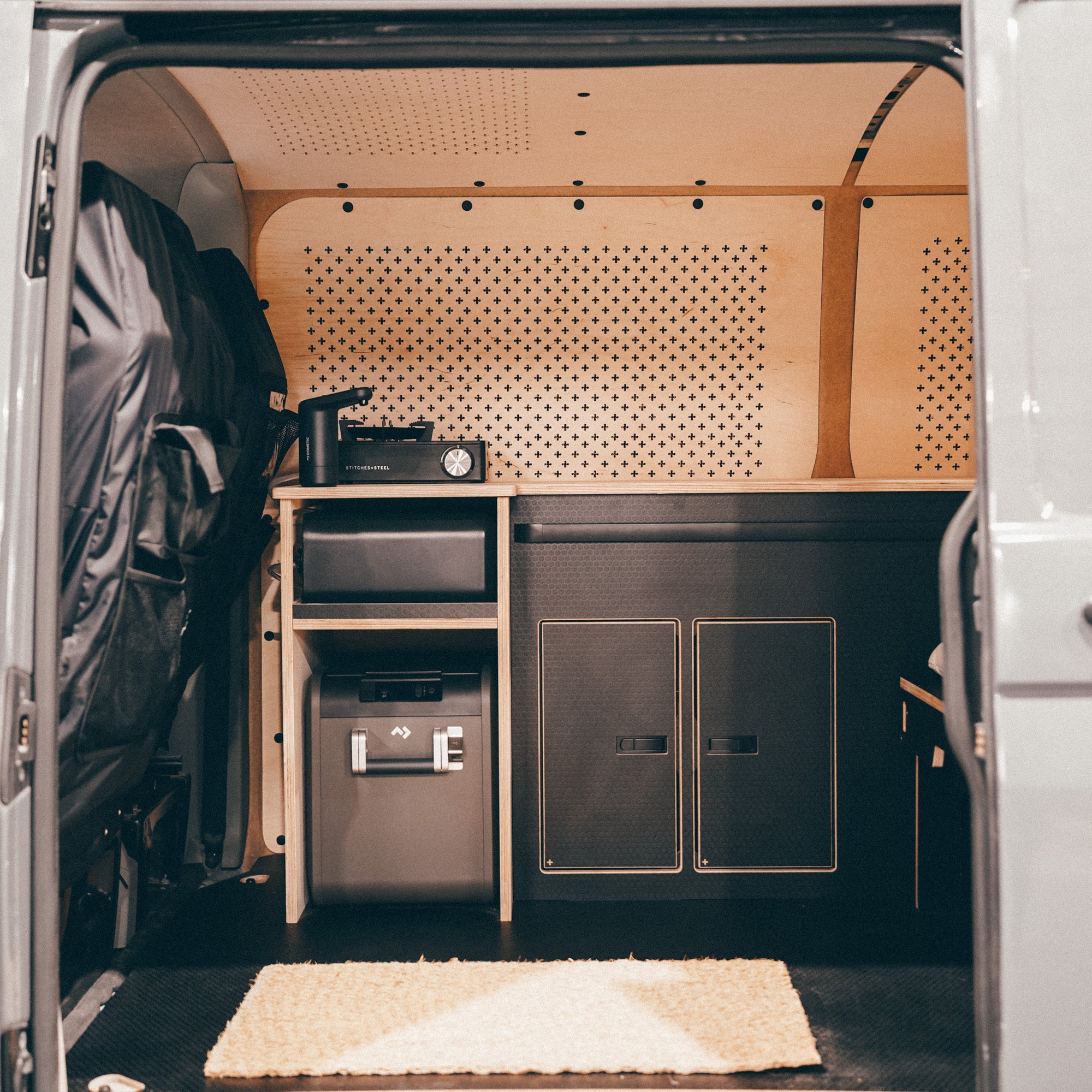 Black on Black, EX Monster Energy, twin sliding door, T6.1 Campervan.
