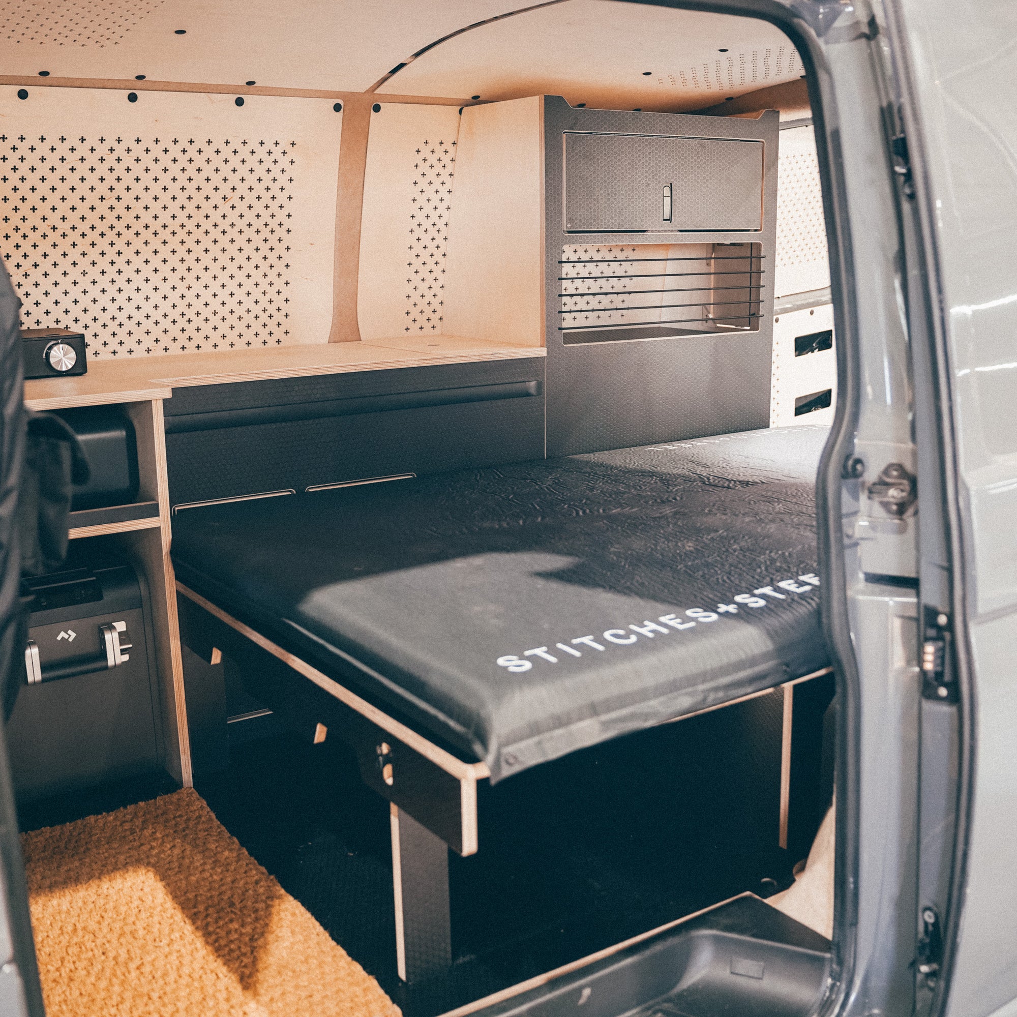 Black on Black, EX Monster Energy, twin sliding door, T6.1 Campervan.
