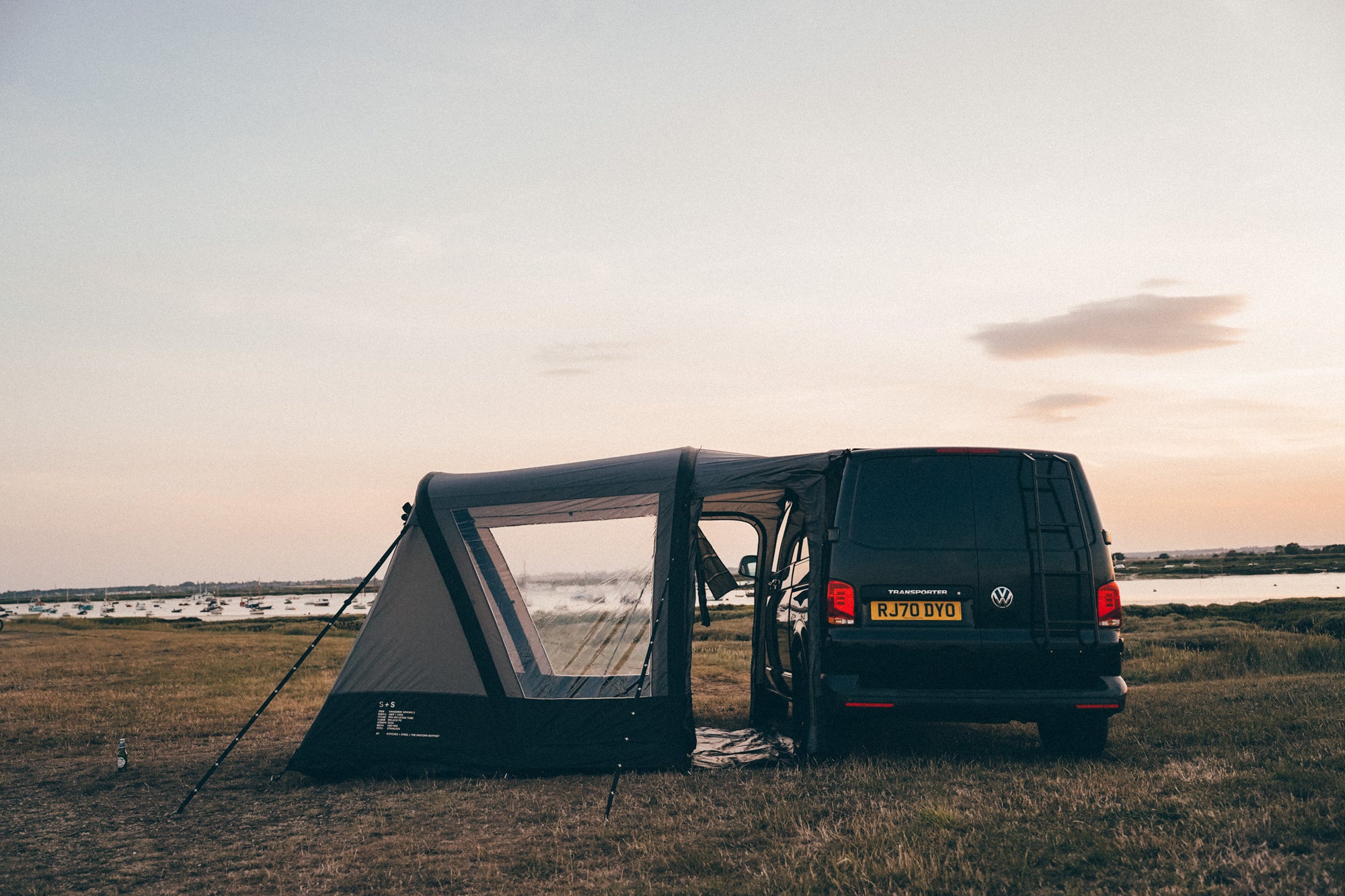 Black on Black, EX Monster Energy, twin sliding door, T6.1 Campervan.