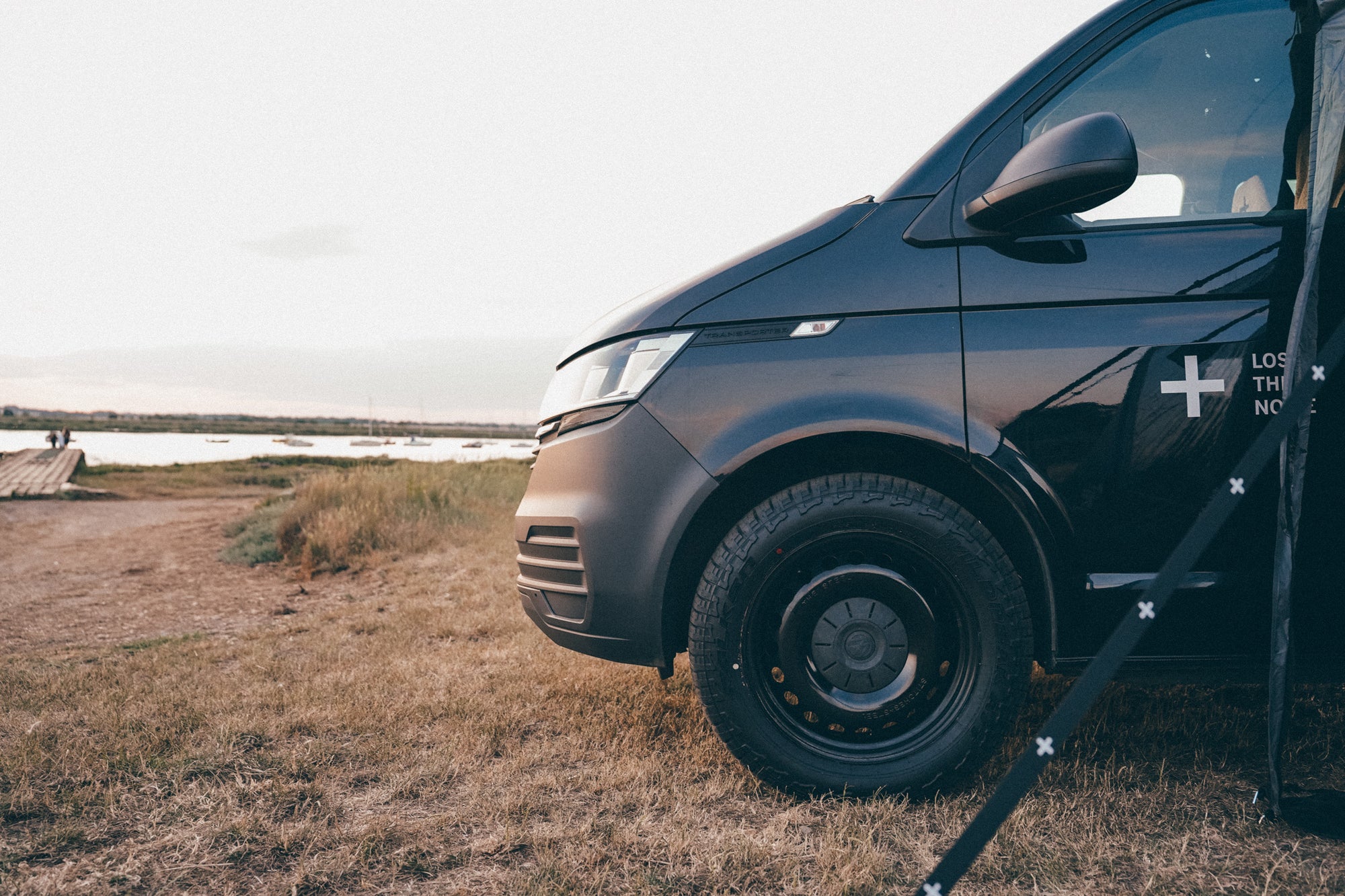 Black on Black, EX Monster Energy, twin sliding door, T6.1 Campervan.