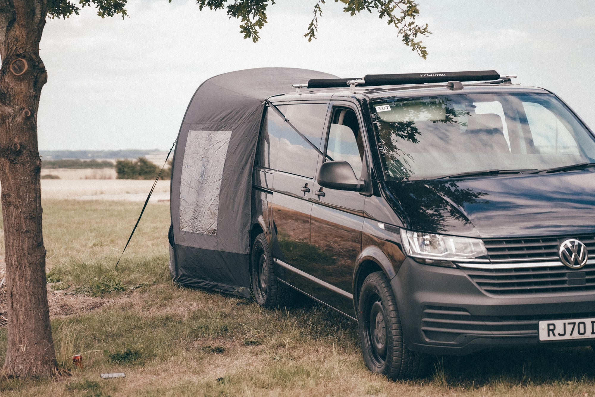 Black on Black, EX Monster Energy, twin sliding door, T6.1 Campervan.