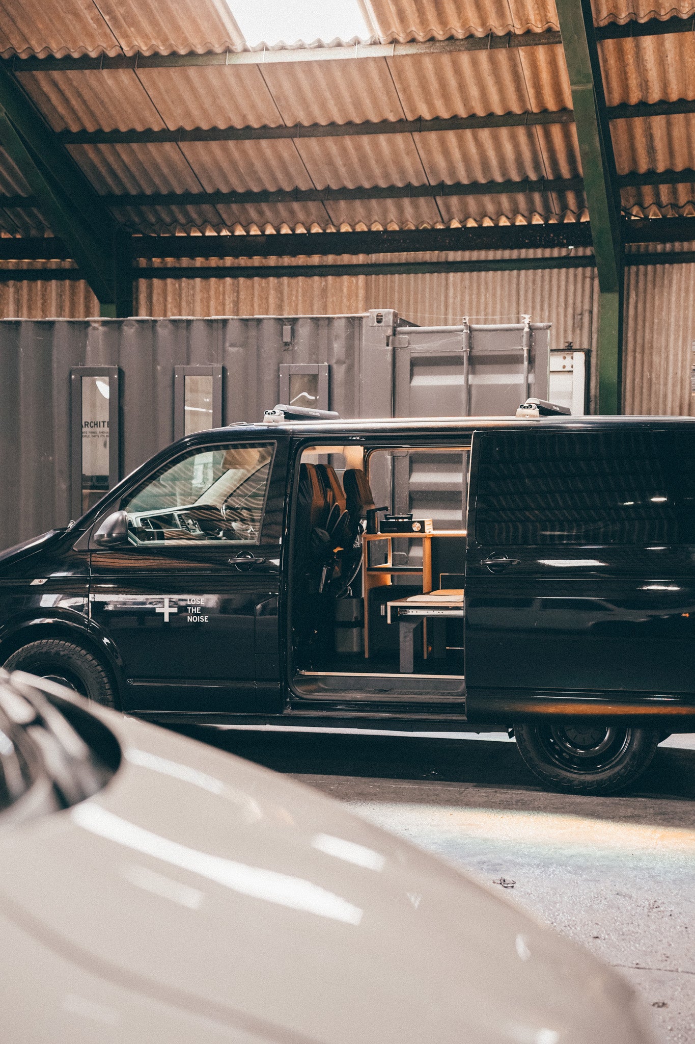 Black on Black, EX Monster Energy, twin sliding door, T6.1 Campervan.