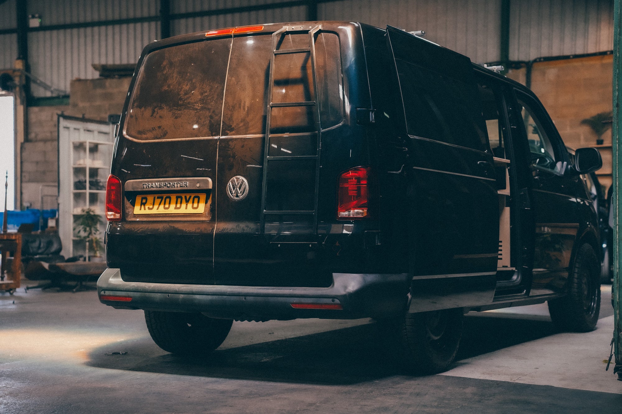 Black on Black, EX Monster Energy, twin sliding door, T6.1 Campervan.