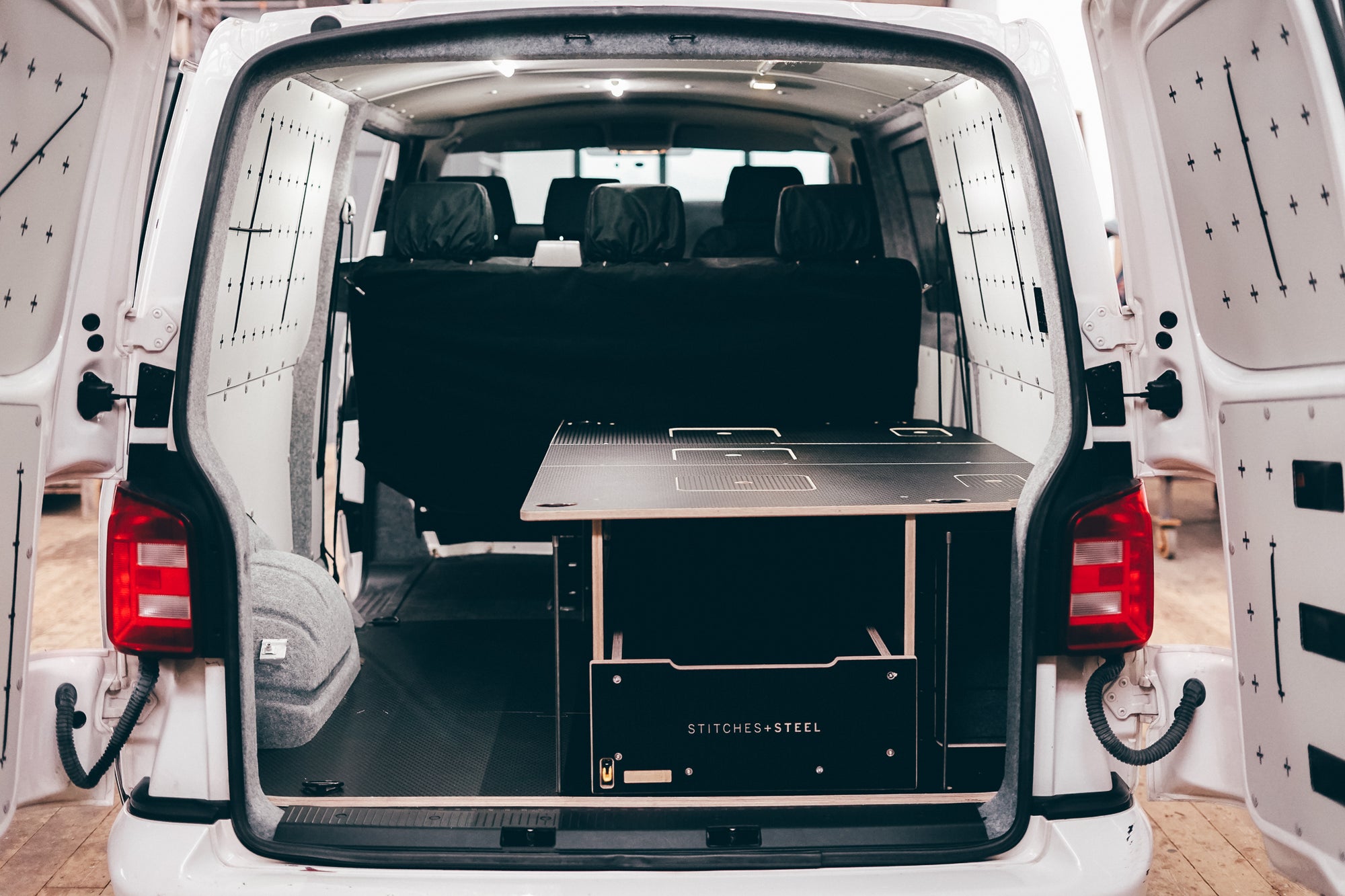 VW Transporter T5/T6 Kombi False Floor – STITCHES STEEL